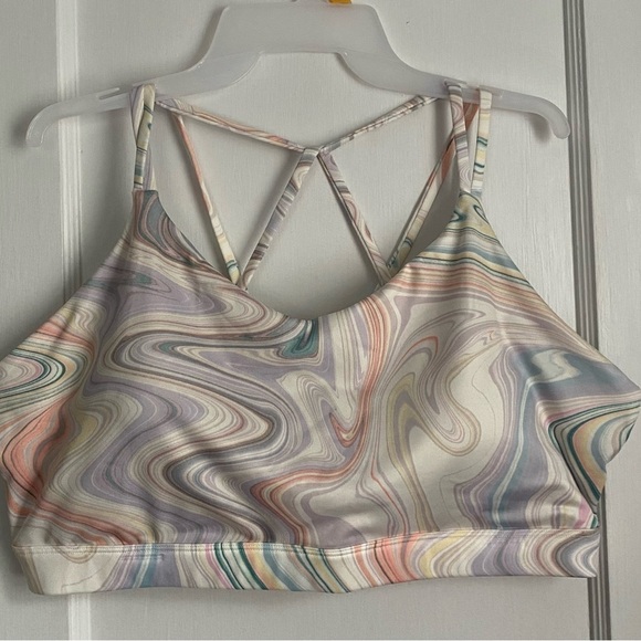 NWT -Light Support Strappy V-Neck Sports
Bra, Brown, Size: 2X - Picture 1 of 6